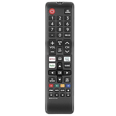 New Universal Remote for All Samsung TV Remote, Replacement Compatible for All Samsung Smart TV, LED, LCD, HDTV, 3D, Series TV?No Setup Needed – Netflix, Prime Video, Hulu Shortcut Keys