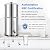 Aettechgd Ultra-Filtration Gravity Water Filtration System? 2.9G 8-Stage 0.01?m Water Filtration System with 4 Filters, Metal Water Level Spigot ?Stand and Handbag?Reduce Fluoride and Chlorine