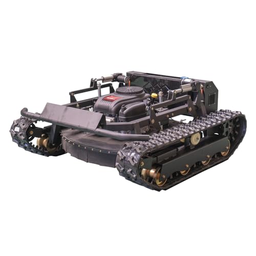 HENGWANG Remote Control Lawn Mower 50° Climbing Adjustable Mowing Height Four-Wheel Drive All Terrain Grass Cutter Yard Mower (HW 608 90)