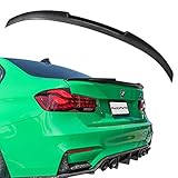 RockyParts Rear Spoiler Wing Compatible with 2012-2018 F30,2014-2019 F80 M3 320i 325i 328d 330e 330i 340i 328i 335i 4-Door Sedan Rear Trunk Spoiler F30 Spoilers, Carbon Fiber Style