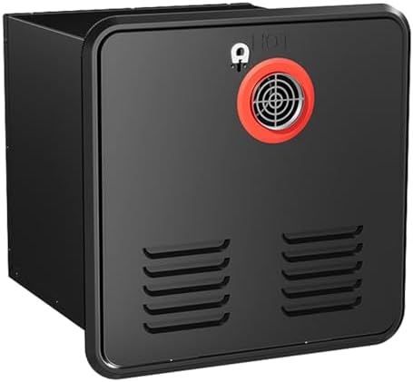 Tankless Propane RV Water Heater Replacement, 12V DC, 55,000 BTU, Digital Remote Control, Fits 15x15 Inch Door, Ideal for Campers, Vans, Off-Grid Living