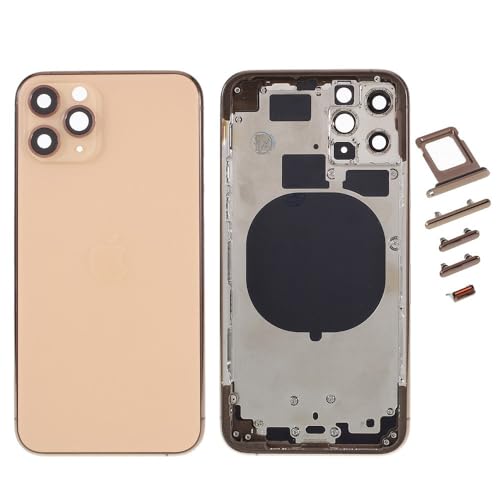 Vitre chassis arriere iPhone 11 Pro avec support SIM finition or premium