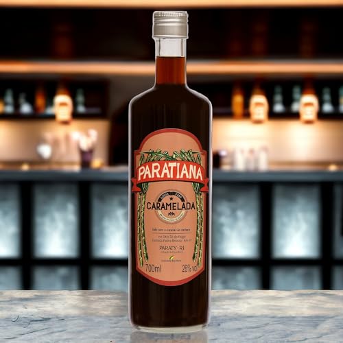 Kit 2 Cachaças Caramelada Paratiana 700 ml Artesanal Premium Premiada Paraty Destilada Presente Nata