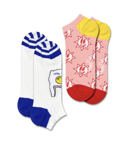 Happy Socks 2-PACK GREAT DAY LOW SOCK Sneaker Socken 41-46