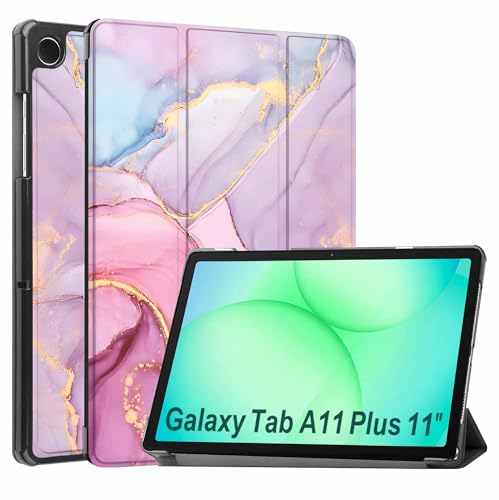 Image of ProElite Case Cover for Samsung Galaxy Tab A11 Plus 11 inch 2025 Case, Slim Trifold Flip case Cover for Samsung Galaxy Tab A11+ 11 inch 2025 Case Tablet [Auto Sleep Wake Feature], Marble Pink