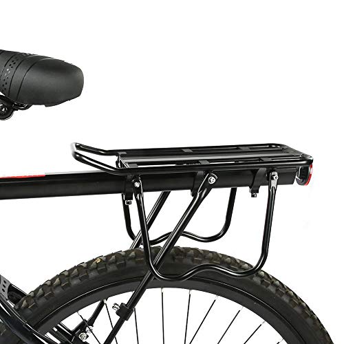 Aluminiumlegering Stijlvolle fietsendragerbeugel, fietsendrager met snelsluiting, zwarte vervangende fietsaccessoires voor fietsenrek Fietszadelpen(All aluminum alloy)