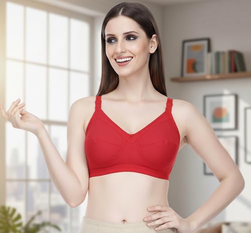 Image of Elina Women's Hosiery Non-Padded Wire Free Regular Bra