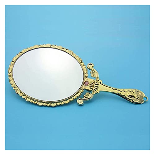 Espejo de maquillaje espejo de maquillaje pequeño espejo de maquillaje retro patrón retro espejo de mano espejo plegable portátil espejo de tocador portátil espejo de mano espejo pequeño portátil