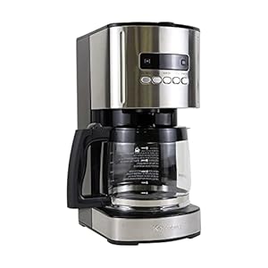 Kenmore 840704 Programmable Coffee Maker Pack of 3 12 Cup Stainless SteelBlack