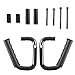 Black Front Grab Handles Grab Bars for 2007-2018 Jeep JK Wrangler & Unlimited - Pair