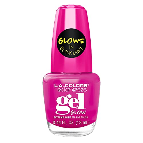 L.A Colors Color Craze Gel Like Nail Polish - Glows in Blacklight (Fearless)