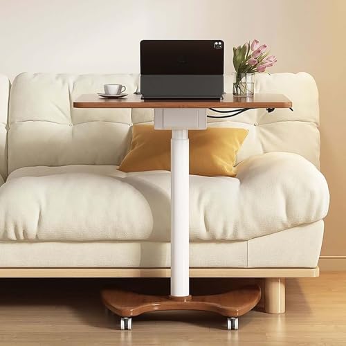 Table élévatrice pneumatique mobile – Podium pliable portable avec colonne élévatrice en alliage et 4 roulettes – Idéal pour les présentations et événements