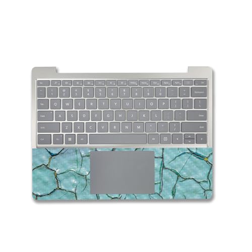 Image of MightySkins Carbon Fiber Skin Compatible with Microsoft Surface Laptop Go 3 (2023) Full Wrap Kit - Chipped Paint | Protective, Durable Textured Carbon Fiber Finish | Made in The USA