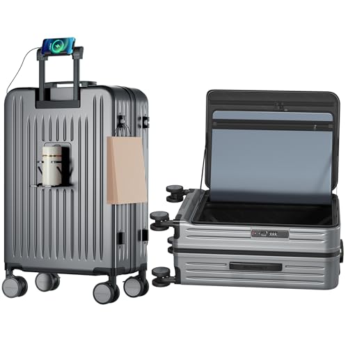 [Redamancy] �X�[�c�P�[�X �t�����g�I�[�v�� �ЊJ�� �g���@�\�t PC �L�����[�P�[�X YKK�t�@�X�i�[ �X�g�b�p�[�t �É� �_�u���L���X�^�[ USB�|�[�g �J�b�v�z���_�[�t �X�}�z�X�^���h�t �y�� ��e�� �ϏՌ� �L�����[�o�b�O �C�w���s �o��