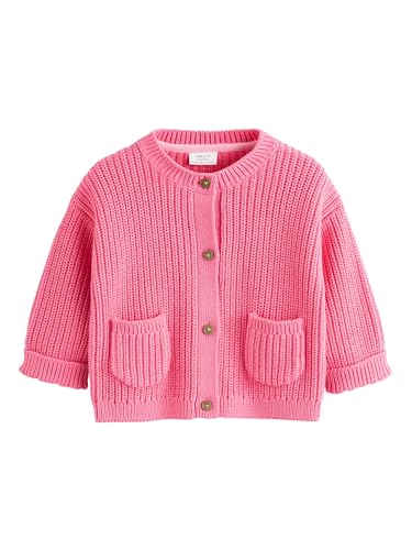 NEXT Baby Mädchen Standard Strickjacke mit Knopfverschluss Smile