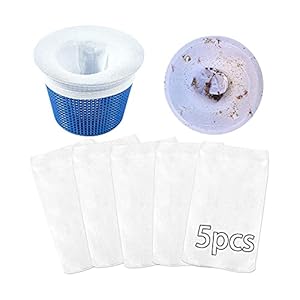 Sunshine smile Zwembad skimmer sokken, 5 stuks zwembadskimmer-sokken, zwembadskimmer filter, filterskimmermand…
