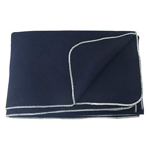 EKTOS 80% Wool Blanket, Navy Blue, Light & Warm 3.7 lbs, Large Washable 66\"x90\" Size, Perfect for Outdoor Camping, Survival & Emergency Preparedness Use - Thumbnail 5