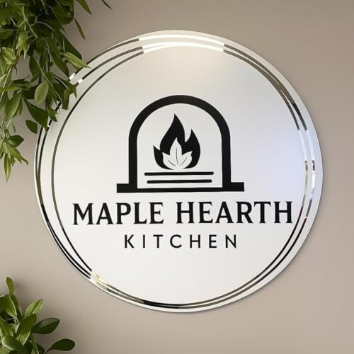 Image of DON'T JUDGE ME Custom backlit business logo sign, Round acrylic logo sign for office wall | Round Shape | Colour :- Black And White| Material:- ACRYLIC SIGNAGE, Size- 16 INCHES)