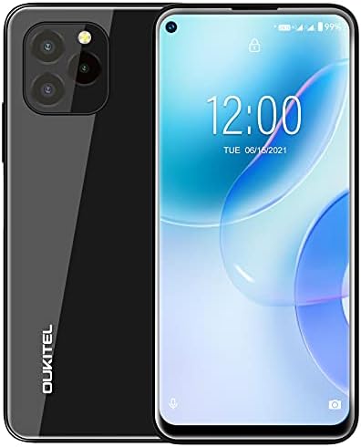 Smartphone Offerta OUKITEL C21 Pro Android 11 4GB RAM 64GB ROM Cellulari Offerte, 6.39 Pollici HD+ Schermo, 4G Dual SIM Telefono Cellulare, Batteria 4000mAh, Face ID e Impronta Digitale GPS OTG Nero
