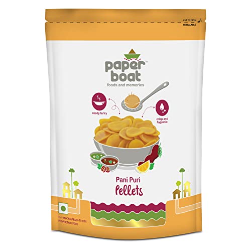 Image of Paper Boat Panipuri Pellets I Hygienic & Tasty I Ready to Fry I Golgappe, 400g