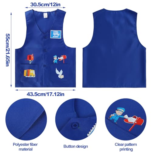 Disfraz de Cartero para Niños con Chaleco y Sombrero miniatura 3