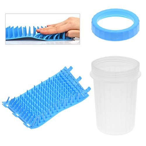 Kare & Kind Dog Paw Cleaner - Portable Washer Pet Cleaning Brush for Bathing and Grooming - Removes, Dirt, Mud, Debris - Soft Silicone Bristles Gentle for Pets - Also Includes Microfiber Cloth - Image 4