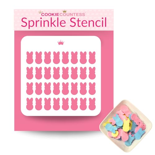 Bunnies Sprinkle Stencil