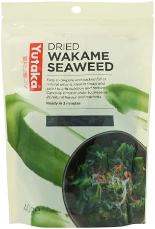 Yutaka Dried Wakame Seaweed 40g | Vegan-Friendly Japanese Seaweed | Natural Umami & Texture for Miso Soup, Salads & Hot Pots