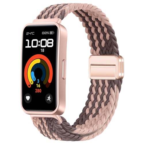 Issinlky Nylonowa opaska do Huawei band 8/9/10, elastyczny pasek do inteligentnego zegarka Huawei band 8/9/10