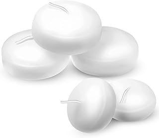 24 Candele Galleggianti Dischi di Cera Antigoccia Non Profumati Candele Accese Bianche Candele a Disco Galleggianti Candele Galleggianti Tealight per Centrotavola Decorazioni da Piscina