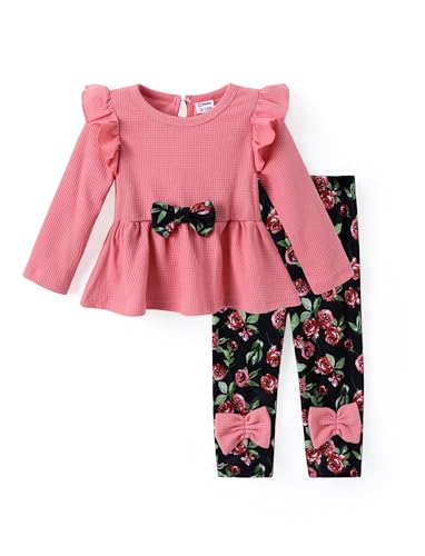 PATPAT Baby Bekleidungsset mit Langarm Shirt Kleid & Hose - 1. & 2....