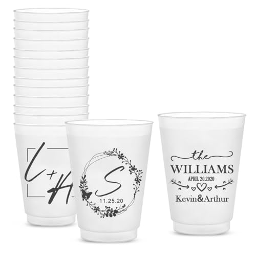 10-200 Pcs Personalized Wedding Cup for Reception...