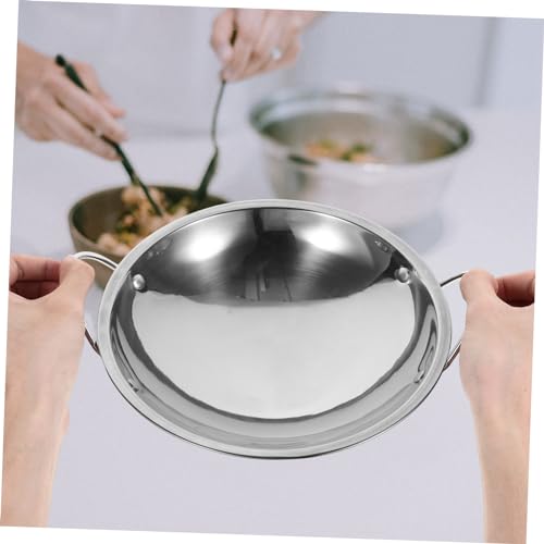 Wok de acero inoxidable Garneck con fondo plano miniatura 4