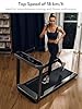 WalkingPad Folding Treadmill, Walking Pad with Handle for Heavy People with Large Running Area, Portable Walking Treadmill for Home Office with App