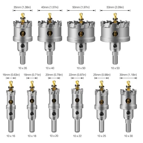 Set de 10 brocas con punta de carburo miniatura 2
