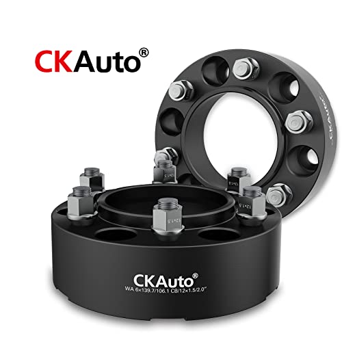 Photo 1 of CKAuto 2 Pack 6x5.5 Hub Centric Wheel Spacers (2) included