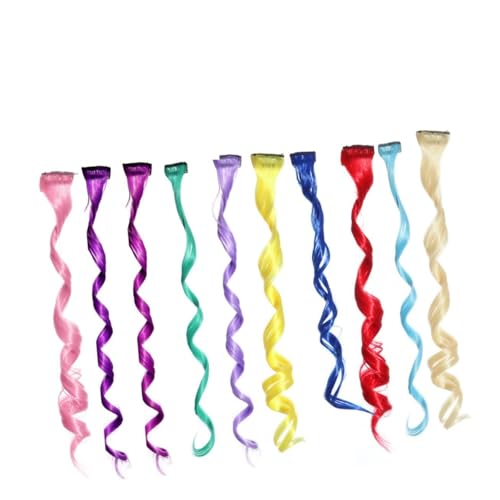 Extensions de cheveux à clips bouclés sans dommage pour le surlignage des enfants