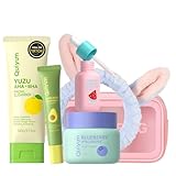 QUIYUM Skin Care Set, Fruit Women Birthday Christmas Beauty Gift Sets, Skin Care Kit with Cleanser, Serum, Eye...