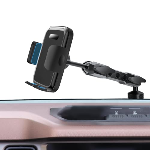 ZKJAYOE Phone Mount Holder for Ford Bronco 2021 2022 2023 2024 2025 2026 2/4 Door Phone Mount for All Mobile Phones OEM Screws Dash Mount Install for Ford Bronco Accessories (Not for Bronco Sport)