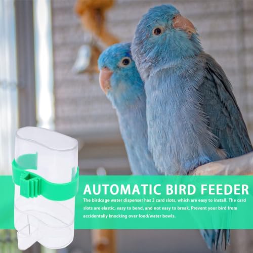 2 PCS Bird Cage Automatic Feeders - Food & Water Dispenser for Small Animals, Parrot, Canaries, Cockatiels - Image 3