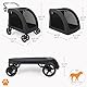 MY DUQUE - Chester Hundebuggy für große Hunde und Katzen | Faltbarer Hundewagen mit max. 50 kg Traglast | Geräumiger und bequemer Hundebuggy inkl. Regenschutz und Getränkehalter