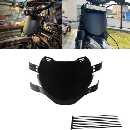 Support d'immatriculation moto mat avec sangles de fixation
