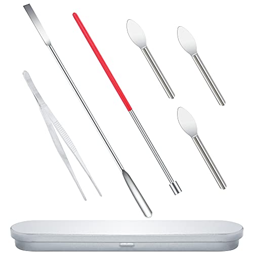 Capsule Filling Micro Lab Spoon, Powder/Herb Tamper Tool, Lab Spoon Spatula for Fast and Easy Gel Veggie Capsule Pill Filler Machine #000 00 0 1 2