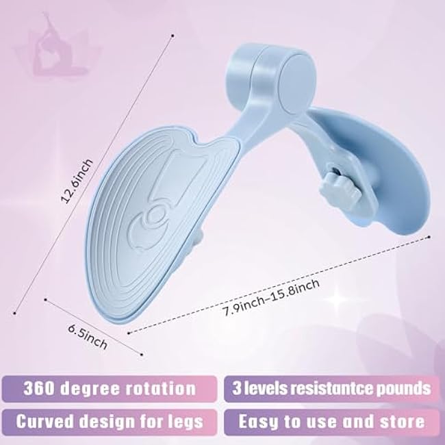 Soulchen Inner Thigh Exerciser for Women, 25-30 Pounds Adjustable Resistance Hip and Pelvis Trainer, Pelvic Floor Muscle Exercise Devices with 15-30lbs Resistance Band for Workout Home Gym