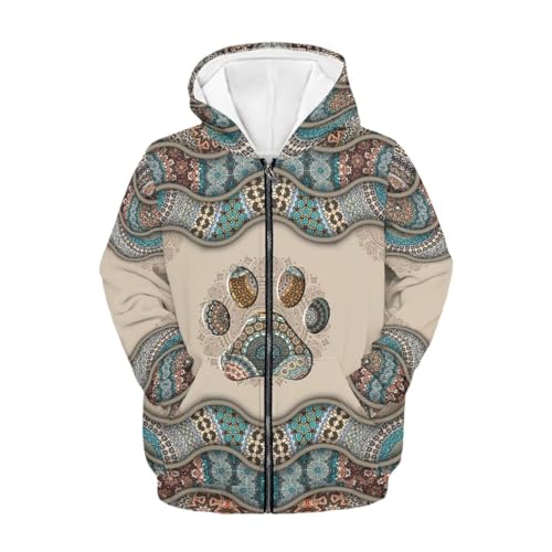 Kids Hoodies Hooded Sweatshirt Long Sleeve Zippered Hoodies with Pockets Soft Playwear for Boys Girls, S-XL2