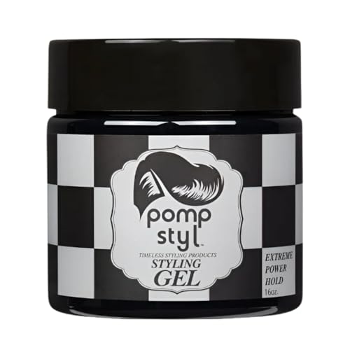 Pomp Styl – Extreme Power Hold Hair Styling Gel for