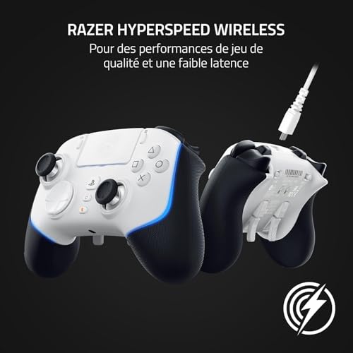 Razer Wolverine V2 Pro - Manette de jeu sans fil pour consoles PS5 et PC (HyperSpeed Wireless, Mecha-Tactile Action Buttons, 8-Way Microswitch D-Pad, HyperTrigger) Mercury