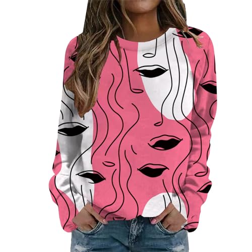 Sweat-shirt pour femmes à col rond idéal pour un week-end cocooning