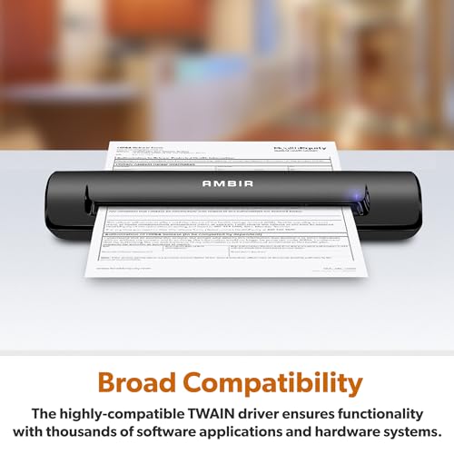 Ambir TravelScan Pro 600 (PS600-AS) Simplex Document Scanner and Card Scanner - Thumbnail 4