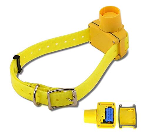 FENGSHENG Collar de caza amarillo de nailon o plástico para perro de caza adulto con Beeper y localización electrónica, impermeable